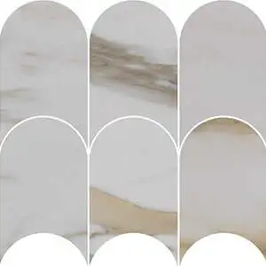 Luxury Imperial Gold Calacatta 4"x6" Arch Mosaic