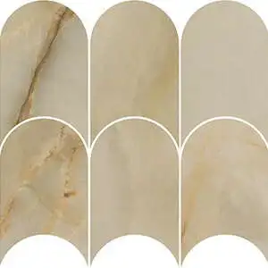 Luxury Opulent Beige Onyx 4"x6" Arch Mosaic