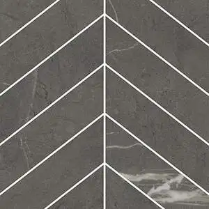 Luxury Sovereign Gray 2"x6" Chevron Mosaic