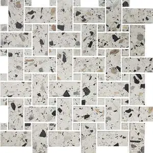 Melange Cream Basketweave Mosaic