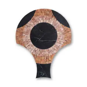 Musea Circle Rosa Mundi With Rosso Verona & Tulip Black (H)