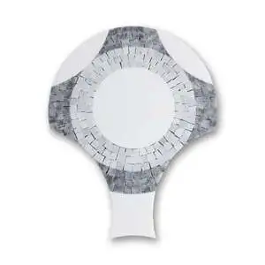 Musea Circle Tiger Skin With Ash Gray & Dolomite (H)