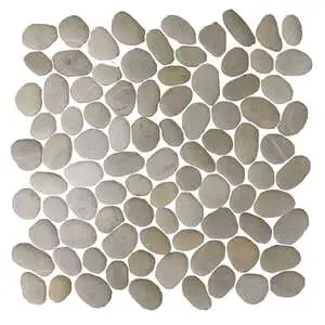 Natural Stone Pebbles Round/ Cream
