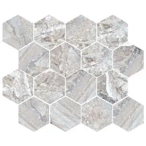 Neolith Crystal Gray 3" Hex