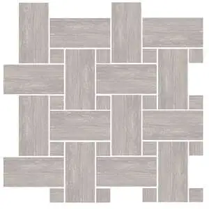 Pinnacle Gray Basketweave Mosaic