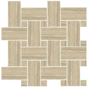 Pinnacle Beige Basketweave Mosaic