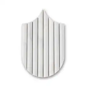 Pisces Fluted 1/2” Carrara Bella Large (H)