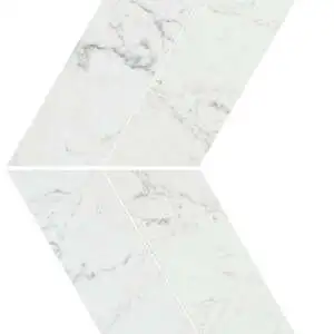 Resplendent Carrara Pure Chevron Mosaic