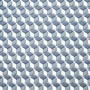 San Marino Enamel Mosaics Blue Grass Cube