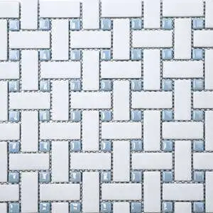 San Marino Enamel Mosaics Sky Basketweave