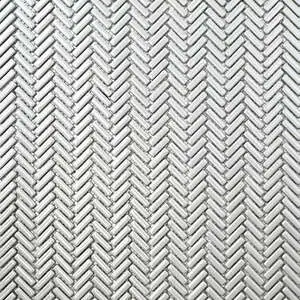 San Marino Enamel Mosaics Dove Herringbone