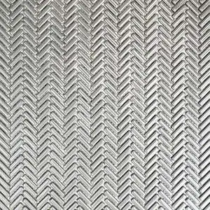 San Marino Enamel Mosaics Smoke Herringbone