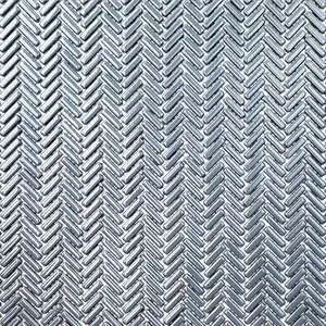 San Marino Enamel Mosaics Slate Herringbone