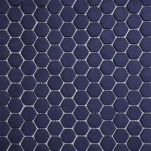 San Marino Enamel Mosaics Sapphire Hexagon