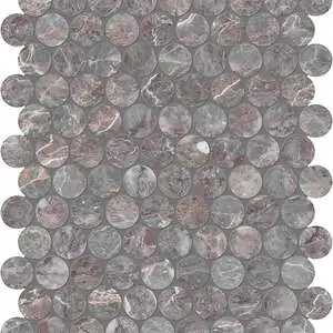 Sereno Burgundy 1.25" Penny Round