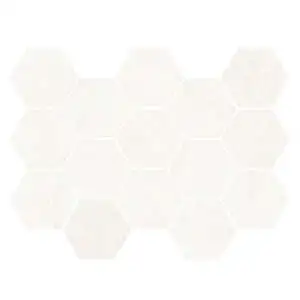 Silk White Hex Mosaic