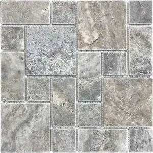 Silver Ash (Travertine) Roman Pattern Mos