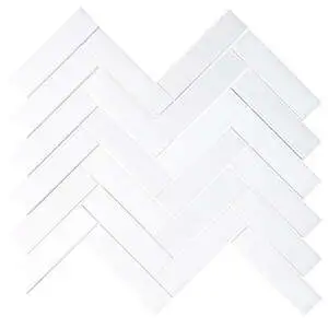 Thassos 1"x4" Herringbone