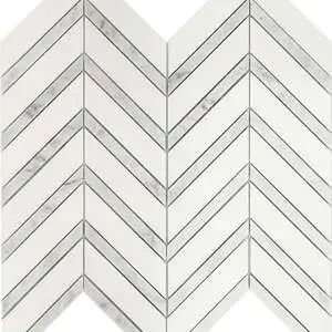 Thassos Chevron Mosaic