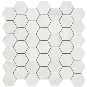 Tumbled Natural Stone Dolomite 2" Hexagon