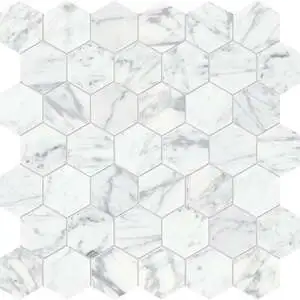 Virtue Bianco 2" Hexagon
