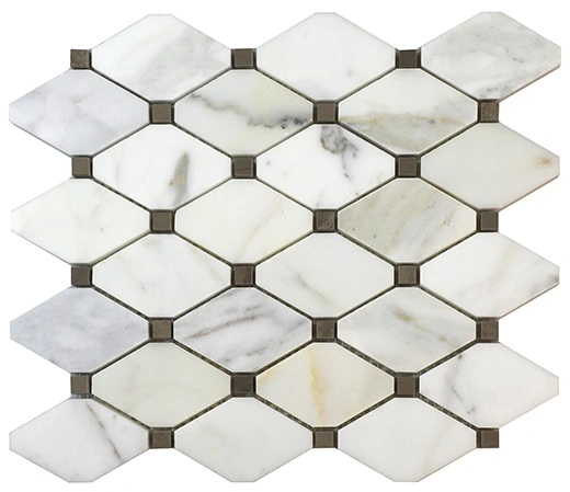 Calacatta Gold Trapezoid Mosaic