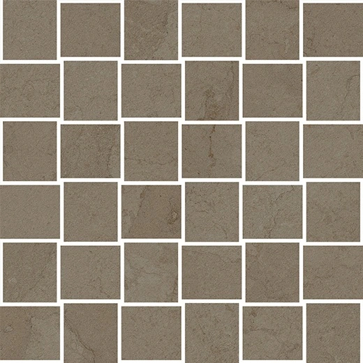 Caliza Nu Taupe 2"x2" Basketweave Mosaic