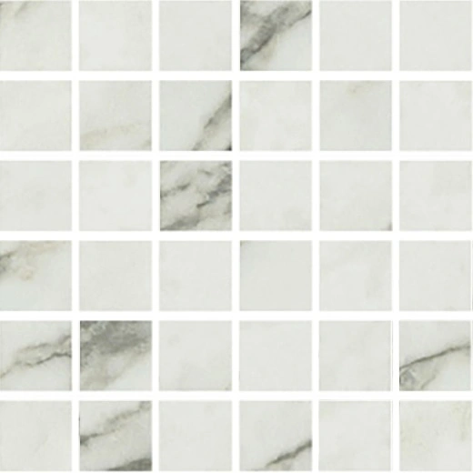 Cava Carrara Arabescato 2"x2" Mosaic