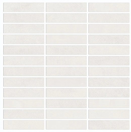 Chroma Star White 5/8"x4" Mosaic