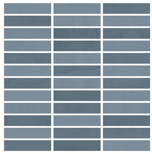 Chroma Ocean Blue 5/8"x4" Mosaic