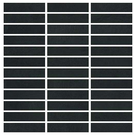 Chroma Star Black 5/8"x4" Mosaic