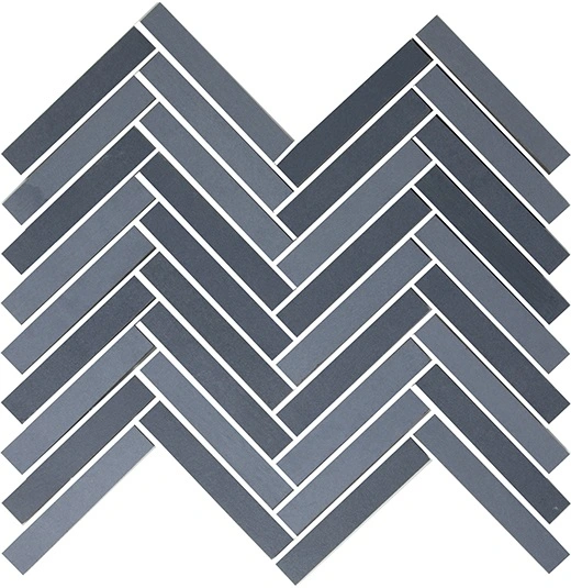 Chroma River Blue 5/8"x4" Herringbone Mosaic