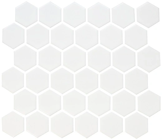 Classico White 2" Hexagon