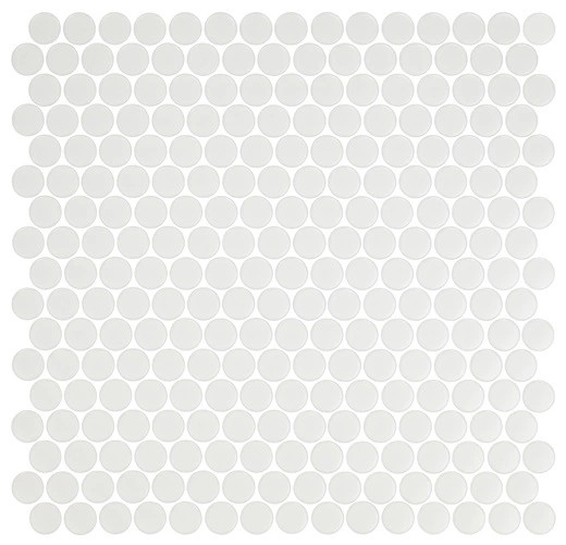 Classico White 3/4" Penny Round