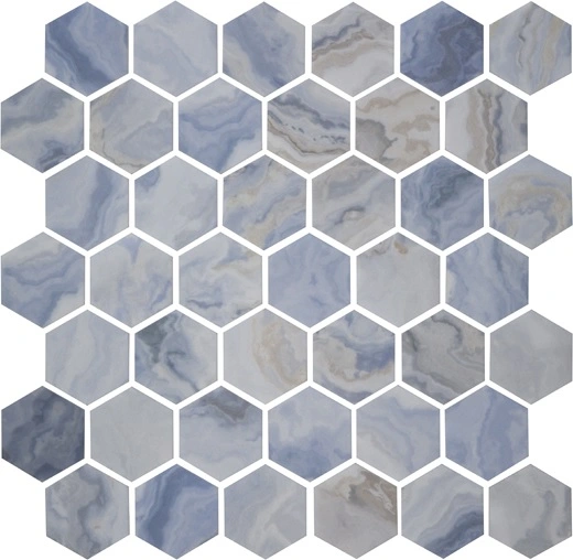 Cove Blue 2" Hexagon