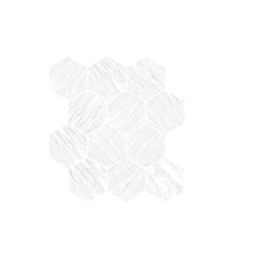 Dynasty Volkas Silk Polished 3" Hexagon Mosaic