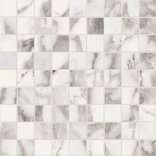 Emilia Arabescato Matte 1"x1" Mosaic