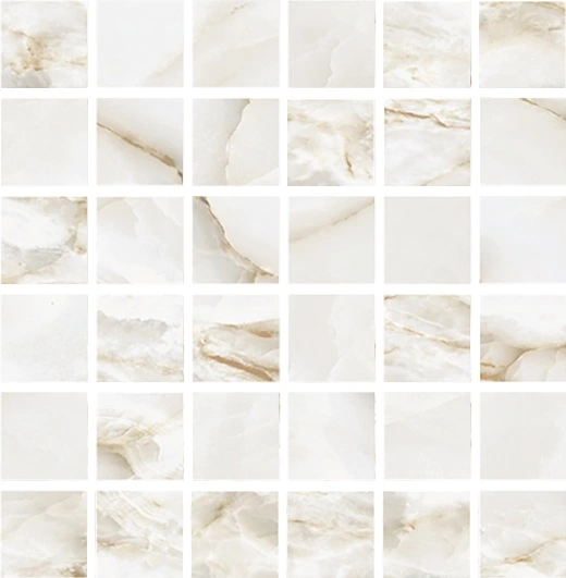 Grace White Matte 2"x2" Mosaic