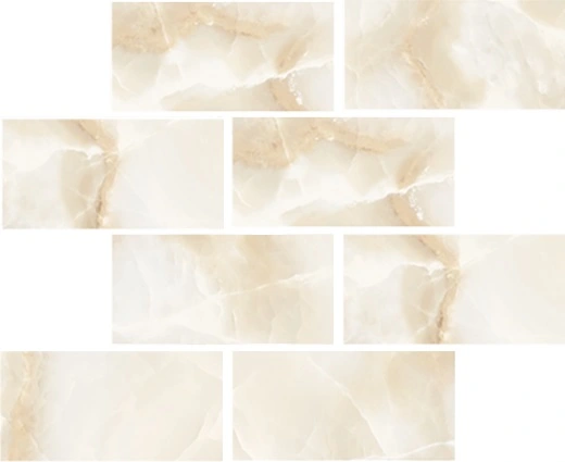 Grace Ivory Matte 3"x6" Mosaic