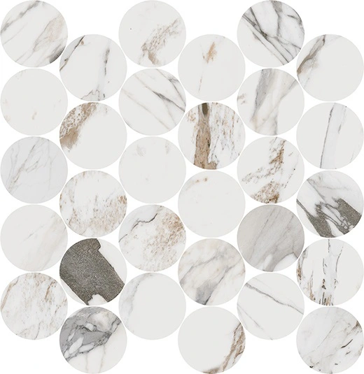 Indalgo Breccia Capraia 2.5" Circle Mosaic