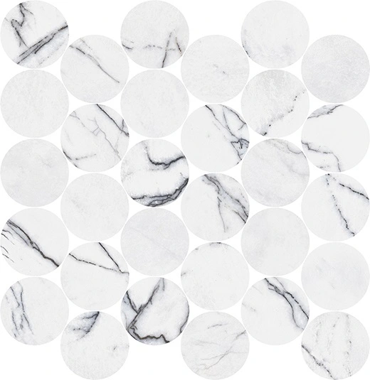 Indalgo Lilac Polished 2.5" Circle Mosaic