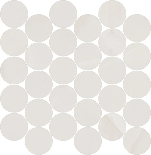 Indulge Onyx 2.5" Circle Mosaic