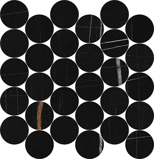 Indulge Sahara Noir 2.5" Circle Mosaic