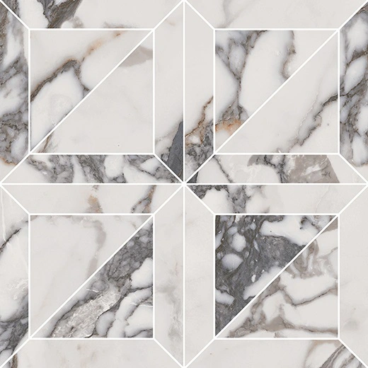 Indulge Arabescato 6"x6" Mosaic Deco