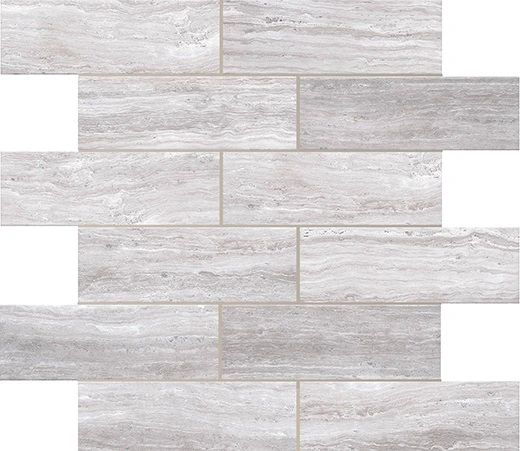 Lazio Grey 2"x6" Brick Mosaic