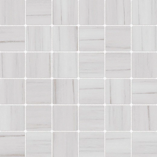 Luxury Majestic White Lasa 2"x2" Mosaic