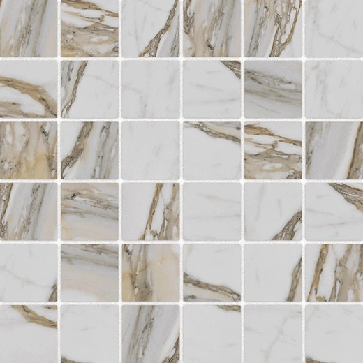 Luxury Imperial Gold Calacatta 2"x2" Mosaic