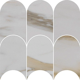 Luxury Imperial Gold Calacatta 4"x6" Arch Mosaic