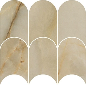 Luxury Opulent Beige Onyx 4"x6" Arch Mosaic