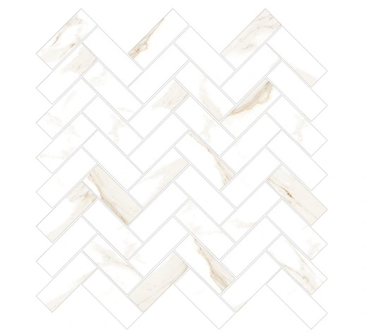 Marcel Fantasy Beige 1"x3" Herringbone